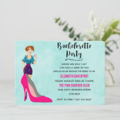 Pink Stiletto et Invitation de la Fille Bacheloret (Debout devant)