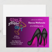 Pink Stilettos verjaardag Kaart (Voorkant / Achterkant)