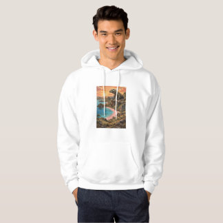 Pink Strand Komodo-eiland Zonsondergang Hoodie