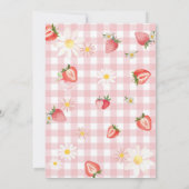 Pink Strawberry Baby Shower Invitation (Dos)