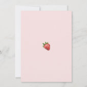 Pink Strawberry Baby Shower Invitation (Dos)