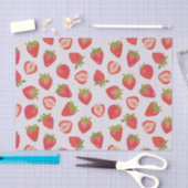 Pink Strawberry Summer Fruit Pattern Tissuepapier (Craft)