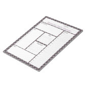 Pink Streamer Abstract Design Daily Planner Notitieblok (Schuin)