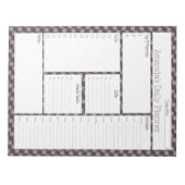 Pink Streamer Abstract Design Daily Planner Notitieblok (Voorkant)