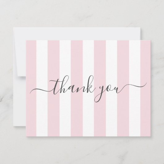 Pink Stried Merci note (Devant)