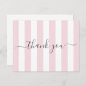 Pink Stried Merci note (Devant / Derrière)