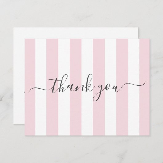 Pink Stried Merci note (Devant / Derrière)