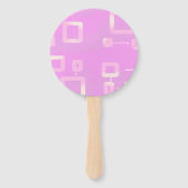 Pink Stripe Fans Handwaaier (Achterkant)