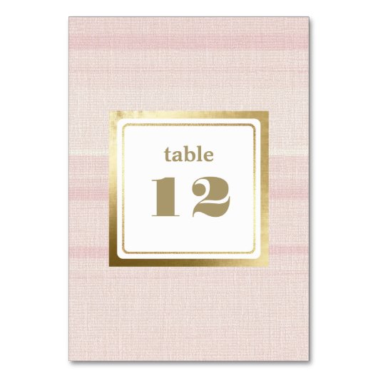Pink Stripe Pattern Gold Wedding Kaart (Voorkant)