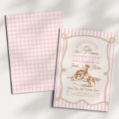Pink Stripe Rope Rodeo Invitation