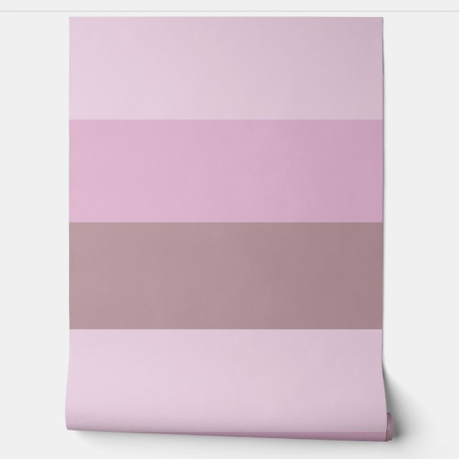 Pink Striped Ombre Behang (Afrollen)