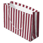 Pink Stripes Birthday Groot Cadeauzakje (Achterkant Gekanteld)