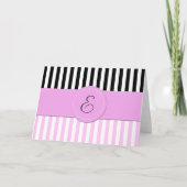 Pink stripes, black stripes, lignes, monogram (Devant)