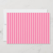 Pink Stripes, Pois, Baby shower Invitation (Dos)