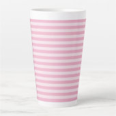 Pink Stripes Seamless Pattern Latte Mok (Voorkant)