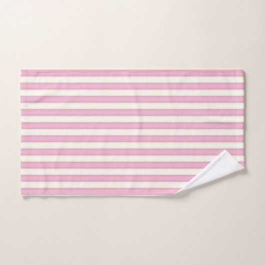 Pink Stripes style cottage victorien (Serviette à main)
