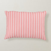 Pink Stripes with Butterfly Accent Kussen (Achterkant)