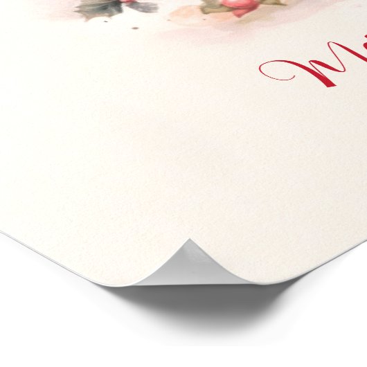 Pink Sugar Plum Fairy Script de Noël Poster (Coin)