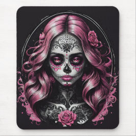 Pink Sugar Skull-2 Mousepad Muismat