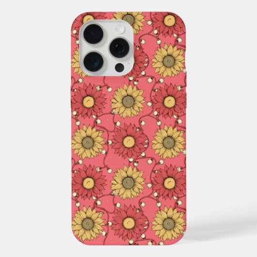 Pink Sunflowers Christmas (Verso)