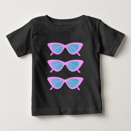 'Pink Sunnies' Gedrukte Kinderen T-shirt (Voorkant)