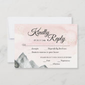 Pink Sunrise Mountain Choix du repas de la carte (Devant)