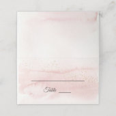 Pink Sunrise Mountain Coordinate Place Card Tent (Buitenkant ongevouwen)