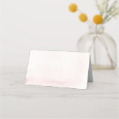 Pink Sunrise Mountain Coordinate Place Card Tent (Achterkant)