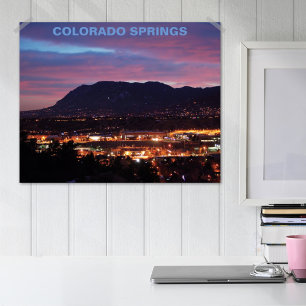 Pink Sunset Over Colorado Springs Perfect Poster