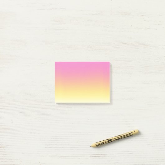 Pink Sunset Post-It Notes (Op bureau)