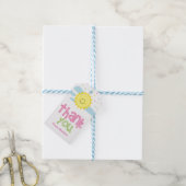 Pink Sunshine Gift Label Cadeaulabel (Met Touw)