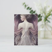 Pink Swan Prinses Briefkaart (Staand voorkant)
