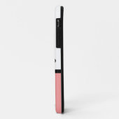 Pink Swanky Fleur De Lis BT iPhone 5 Coque (Dos/Gauche)