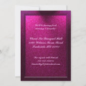 Pink Sweet 16 Anniversaire Fête Invitation (Dos)