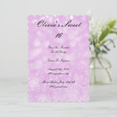 PINK SWEET 16 ANNIVERSAIRE INVITATION (Debout devant)