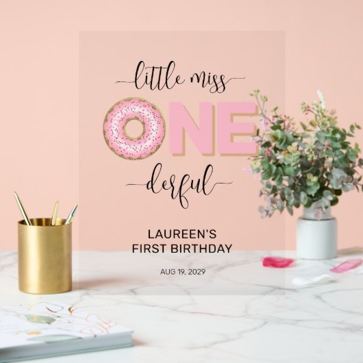 Pink Sweet Little MIss 1st Birthday (Mariage)