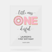 Pink Sweet Little MIss 1st Birthday (Recto)