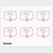 Pink Sweet One Birthday Favor Stickers (Feuille)
