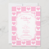 Pink Sweetheart Valentijnsdag Baby shower Kaart (Voorkant)