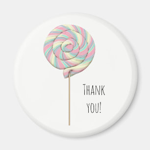 Pink Swirl Lollipop Magnet Magneet