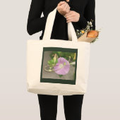 Pink Symphony Morning Glory Grote Tote Bag (Voorkant (product))