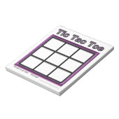 Pink Tac Toe Game Bloc-notes (Tourné)