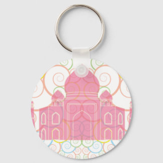 Pink Taj Mahal Sleutelhanger