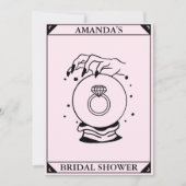 Pink Tarot Kaart Vrijgezellenfeest Celestial Invit (Voorkant)