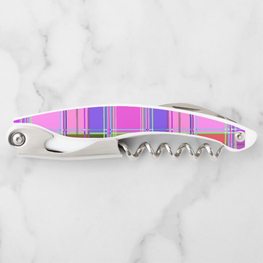 Pink tartan Fabric Pattern Cloth Madras Kurkentrekker (Voorkant)