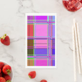 Pink tartan Fabric Pattern Cloth Madras Servet (Insitu)