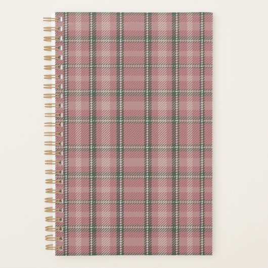 Pink Tartan Planner (Voorkant)