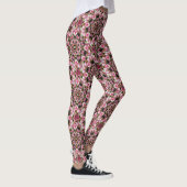 Pink Tea Roses Kaleidoscope Leggings (Droite)