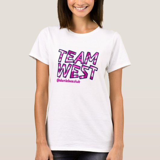 PINK TEAM WEST T-SHIRT (Voorkant)