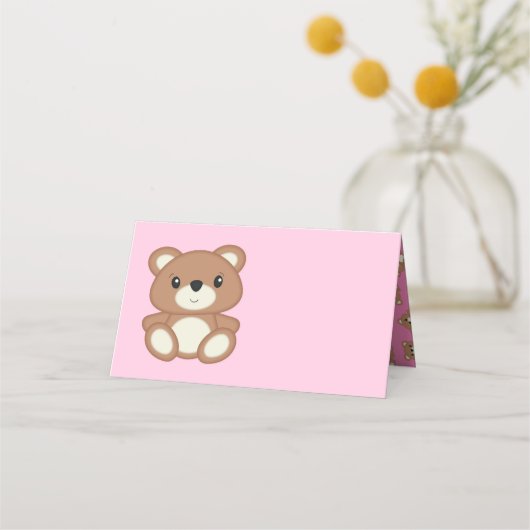 Pink Teddy Bear Baby shower (Voorkant)